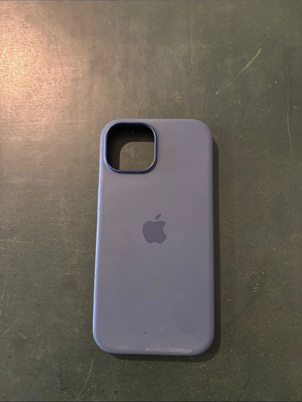 Apple Silicone iPhone Case - Navy Blue